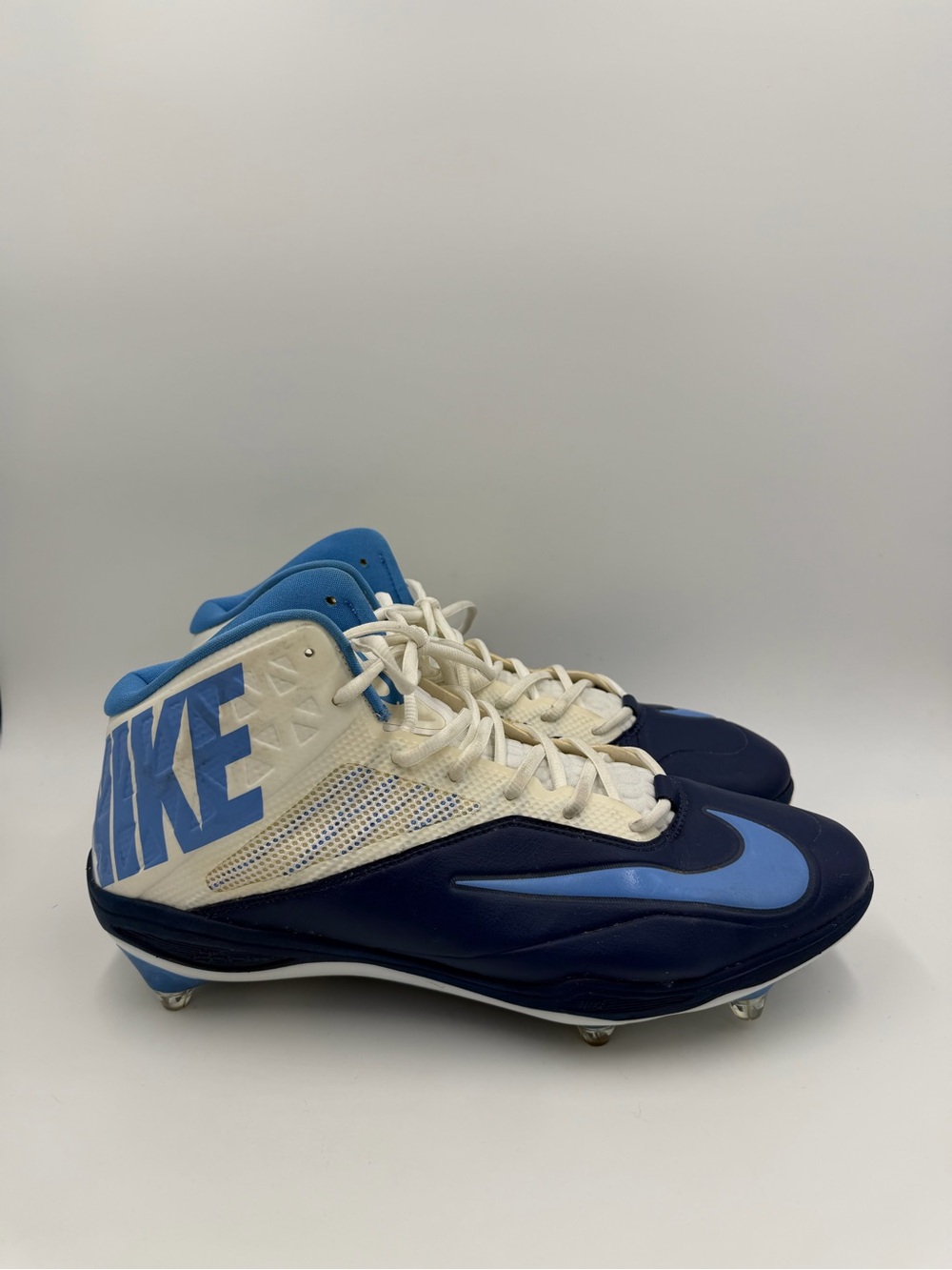 Nike Zoom Code Elite Football Cleats Navy Carolina Blue 620501-131 Men’s Sz 12